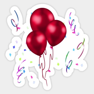 Party Balloons Sticker